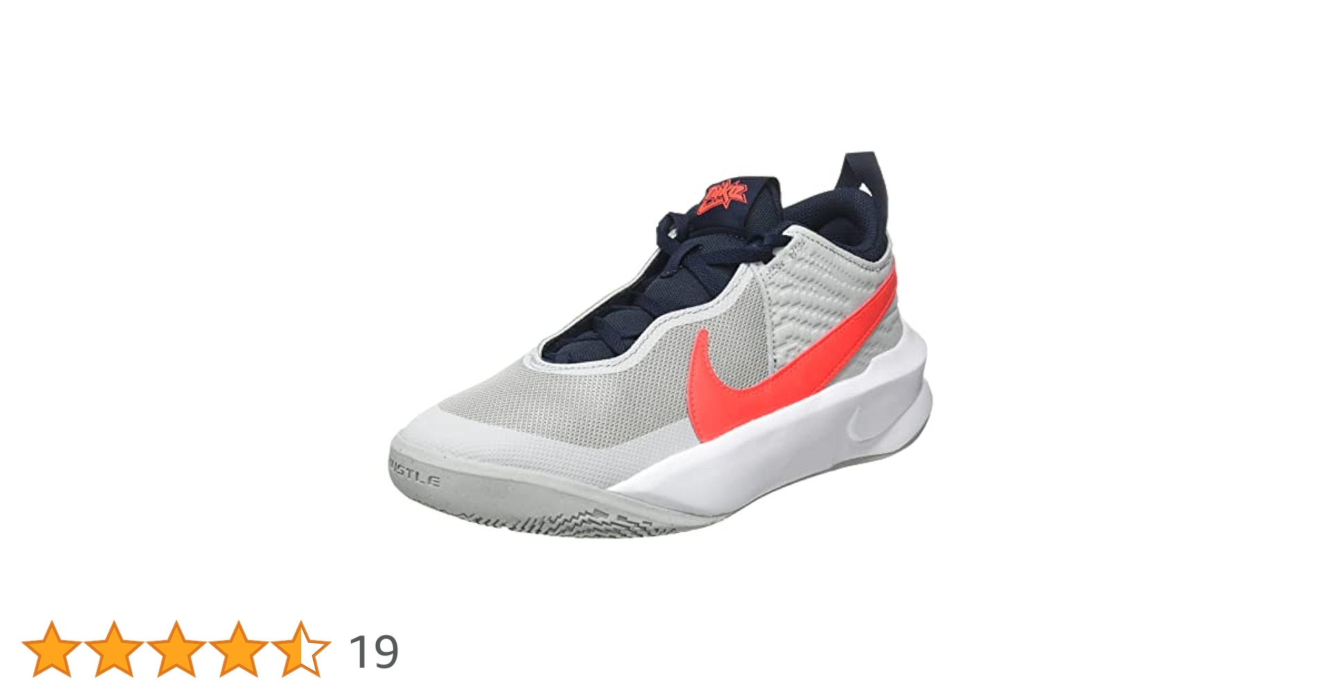 Nike Kid's Team Hustle D10 (GS) Basketball Shoe (7, Light